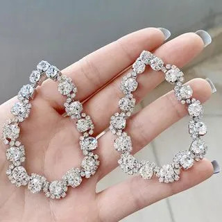 Rhinestone Hoop Earring | YesStyle Global