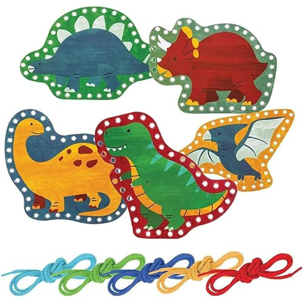 Stephen Joseph Lacing Cards, Dino | Amazon (US)