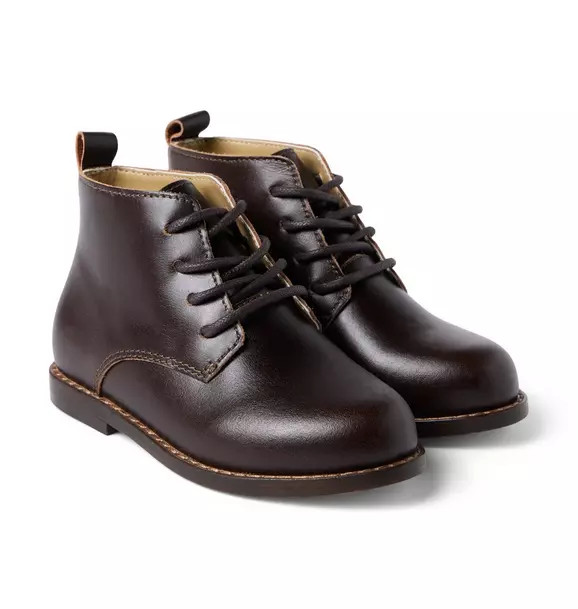 Leather Lace-Up Boot | Janie and Jack