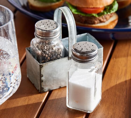 Galvanized Salt & Pepper Shakers | Pottery Barn (US)