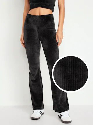 High-Waisted Velvet Performance Flare Pants for Women | Old Navy (US)