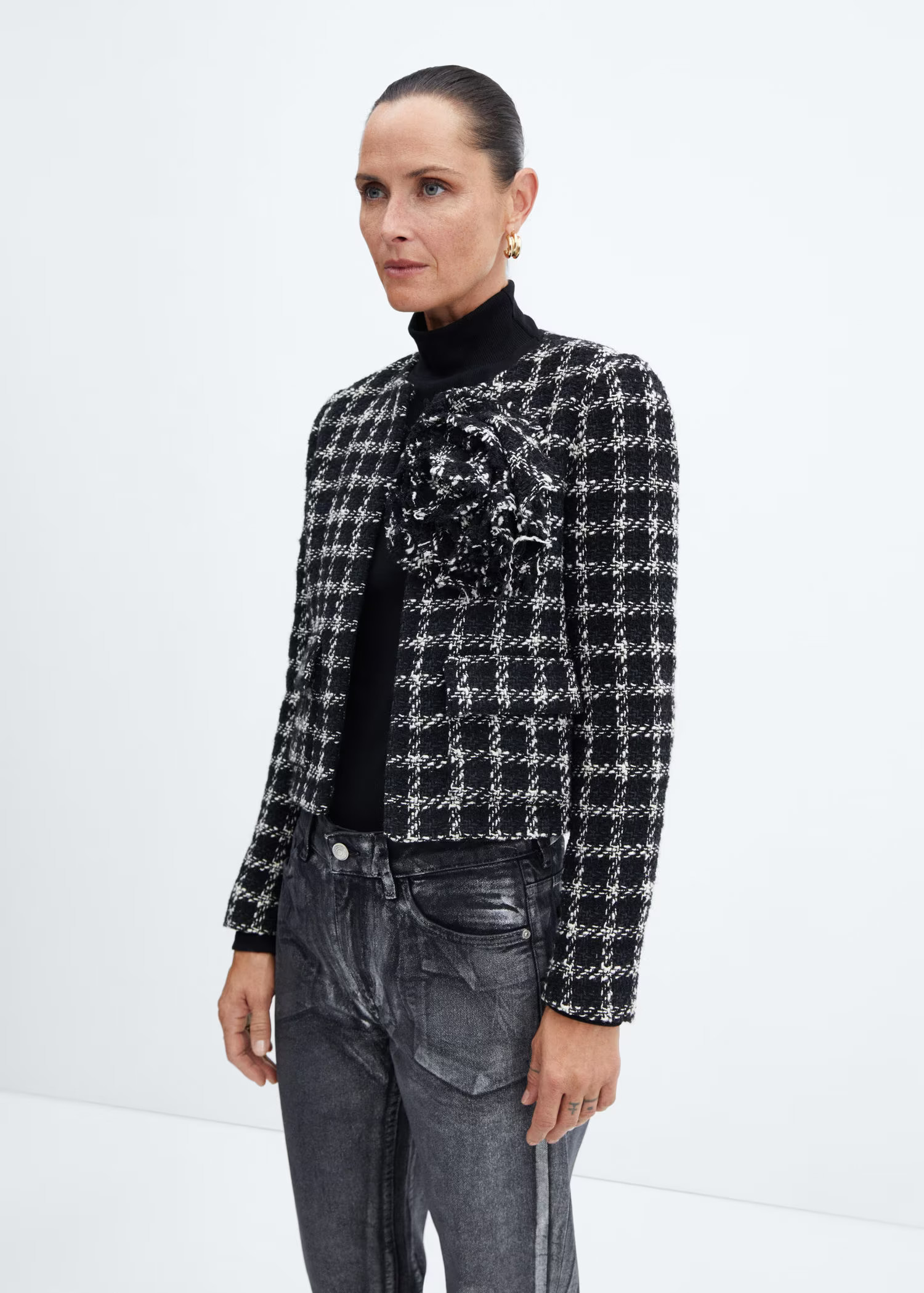Tweed jacket | MANGO (US)