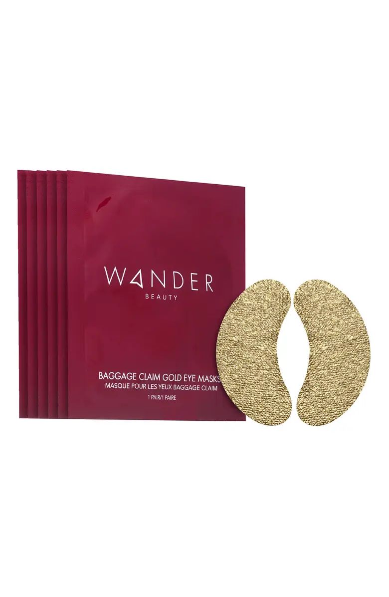 Wander Beauty Baggage Claim Gold Eye Masks | Nordstrom | Nordstrom