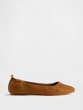 Vegan Suede Ballet Flats | Gap (US)