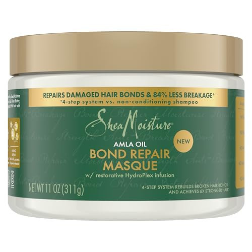 SheaMoisture Bond Repair Masque Amla Oil to Strengthen and Moisturize Hair with Restorative HydroPlex Infusion 11 oz | Amazon (US)