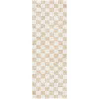 Livabliss Fossay Shag FSG-2329 Machine Woven Rug, Polyester 100% in Beige, Size: 7'10 x 10' by DecoratorsBest | DecoratorsBest