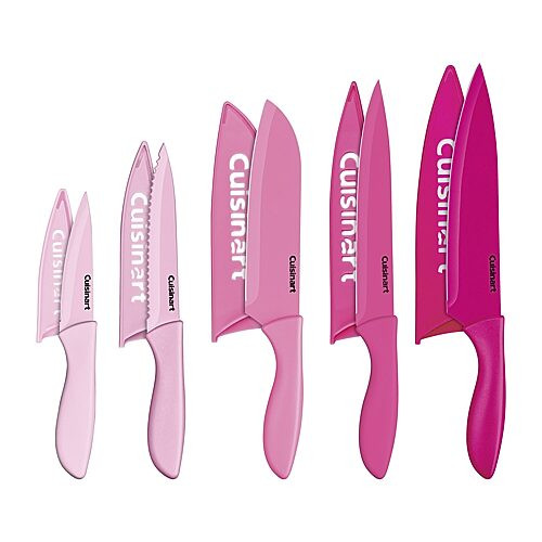 Cuisinart Ceramic Coated 10-pc. Knife Set, One Size, Pink | JCPenney