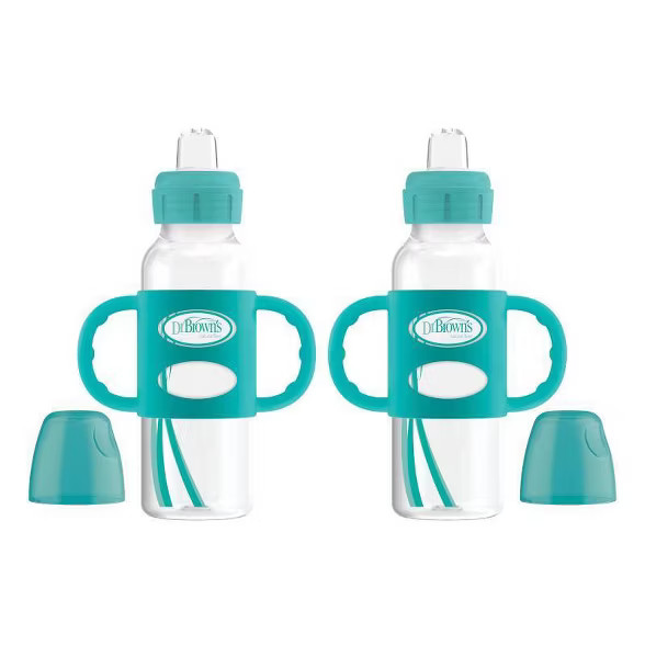 Dr. Brown's Narrow Neck Sippy Bottle with Handles - 2pk | Target