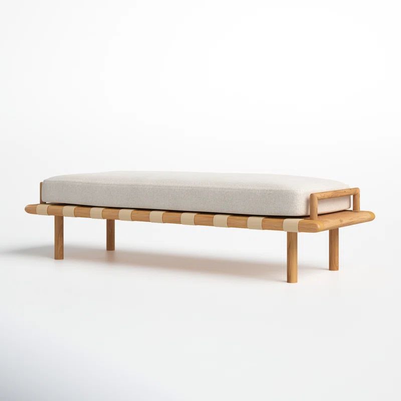 Sveta Linen Blend Upholstered Bench | Wayfair North America