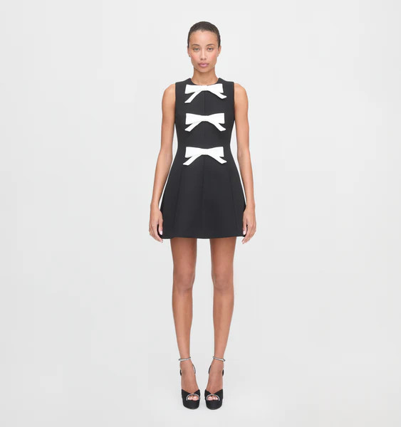 The Blythe Bow Dress - Ivory Bows | Hill House Home US