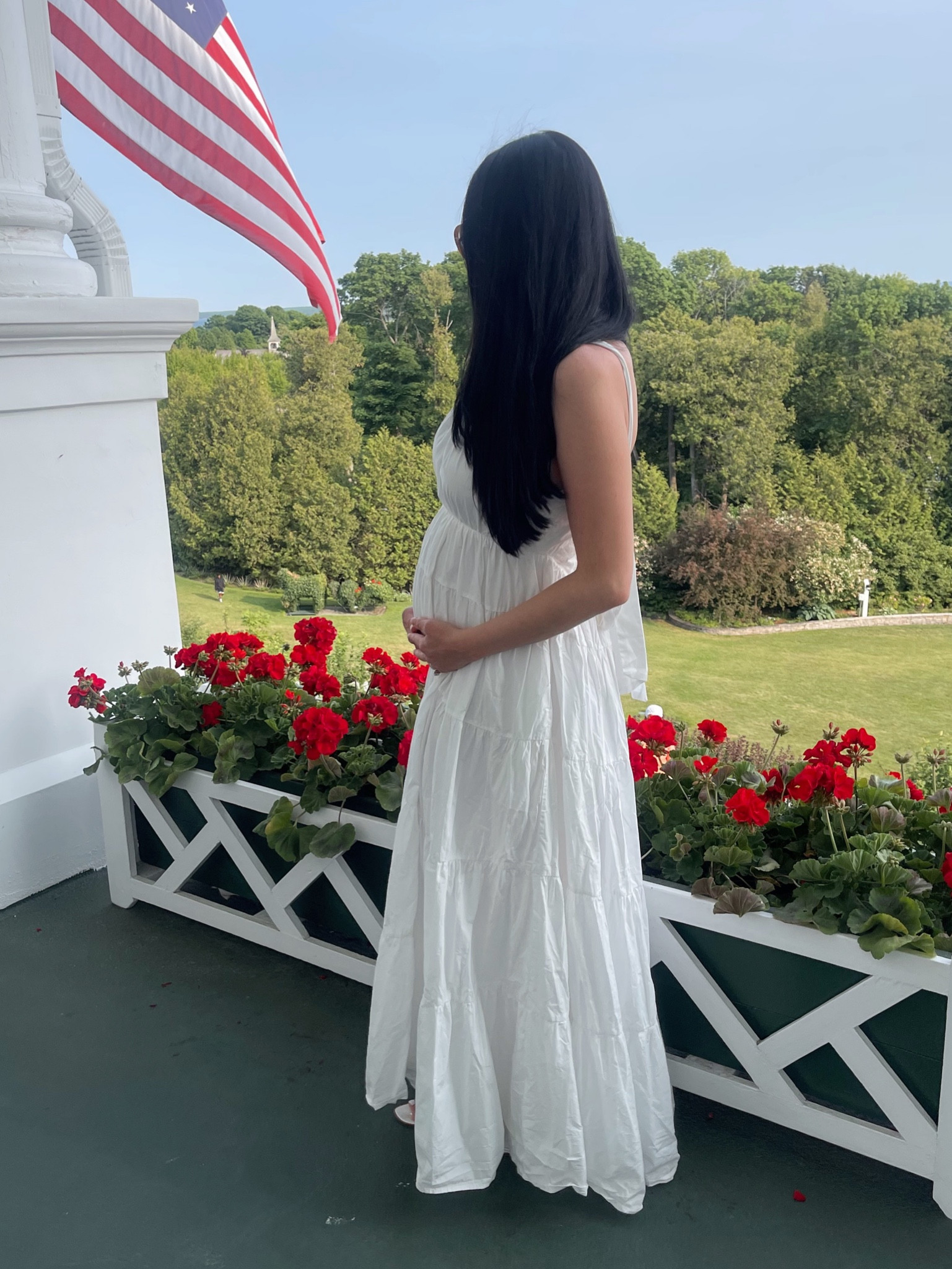 This dress is on major sale for less than $100! Perfect white maxi for summer & maternity dress. 

#LTKsalealert #LTKxAnthro #LTKbump