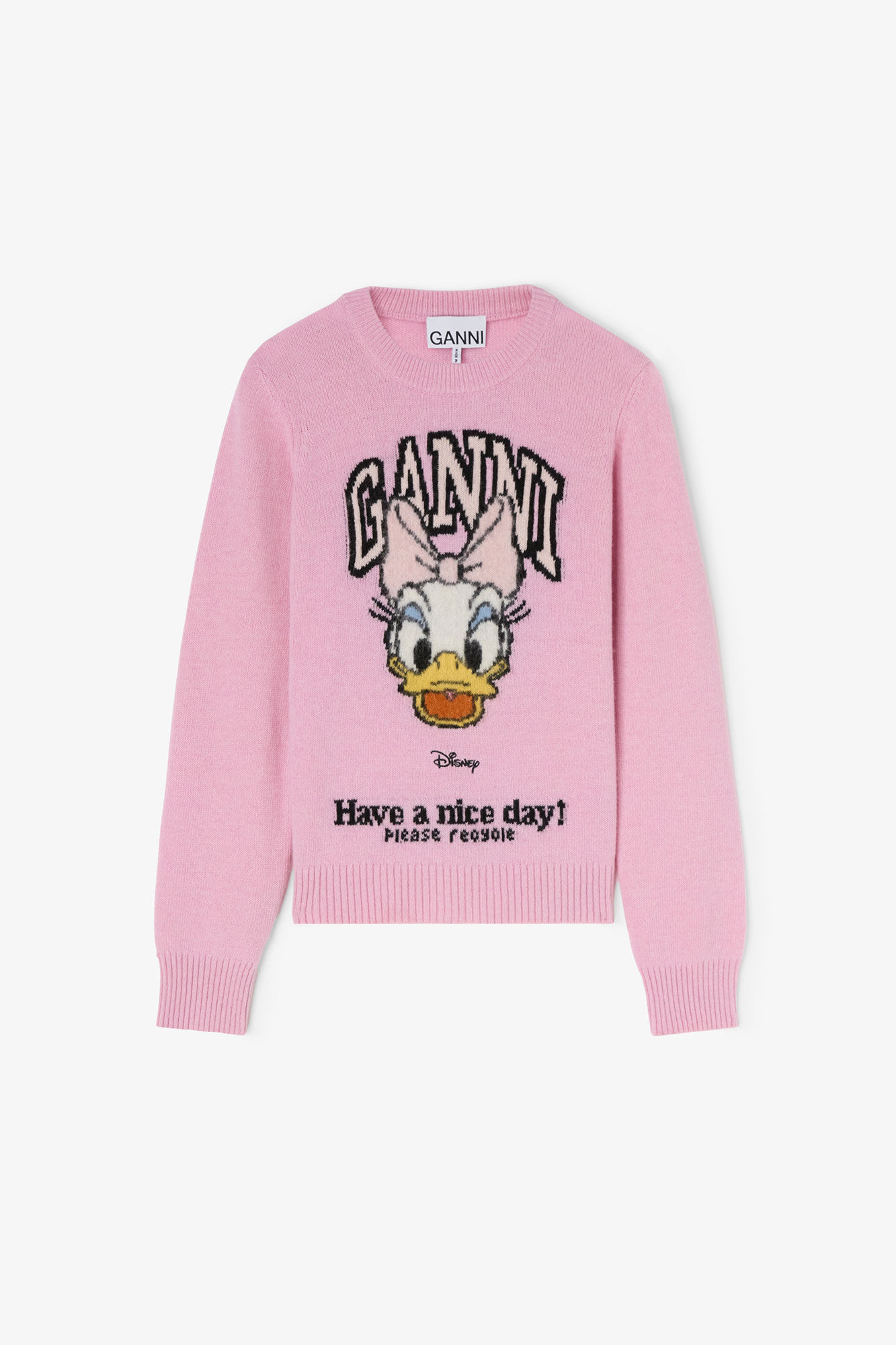 GANNI x Disney Daisy Duck Graphic Wool Sweater | Ganni