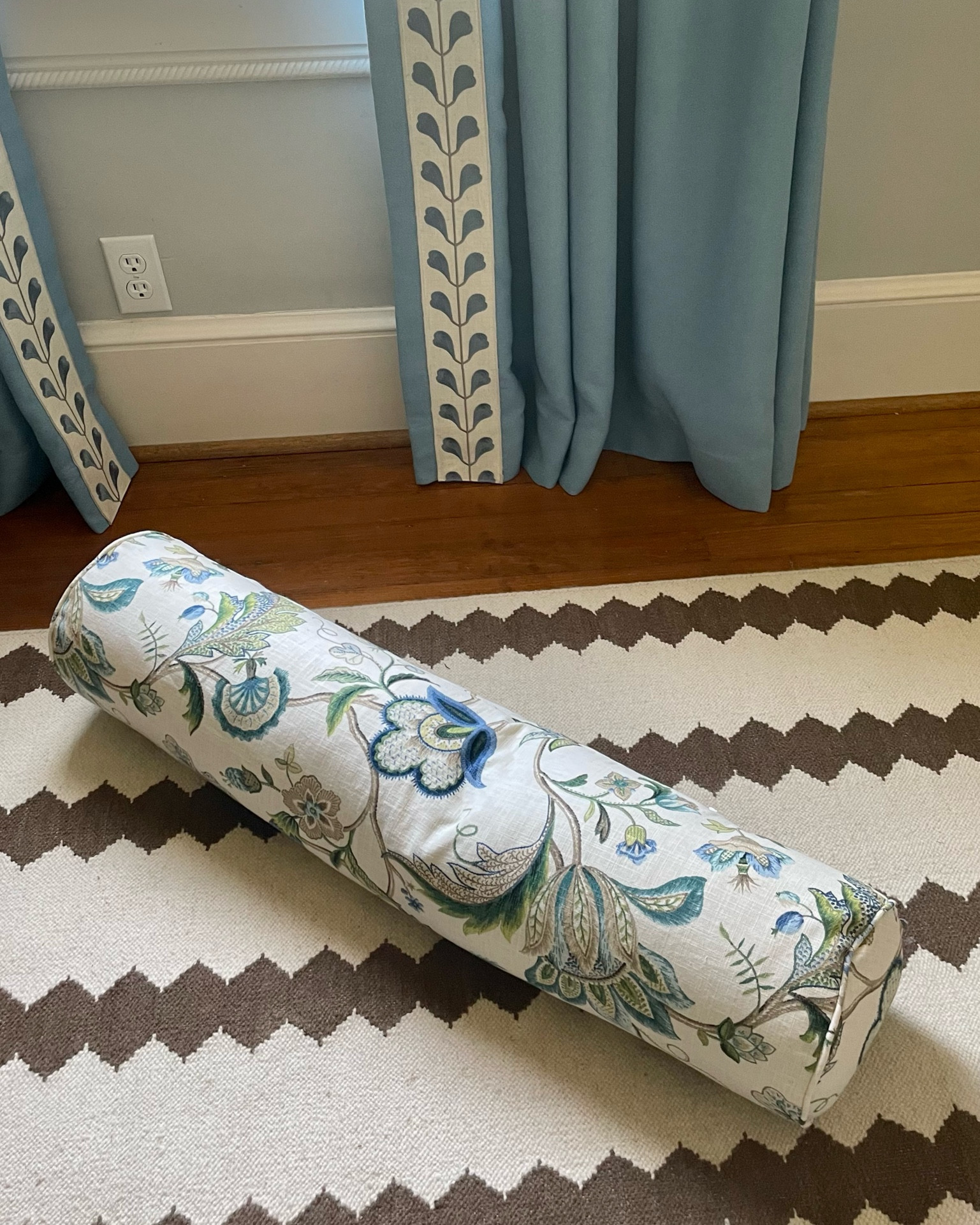 Floral bolster pillow followthefind 