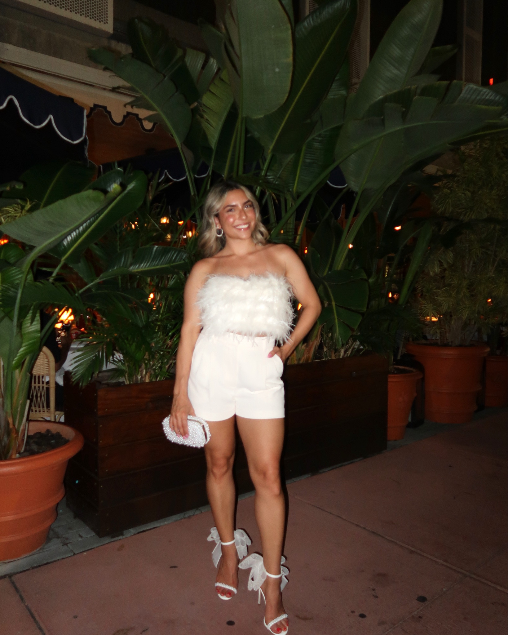 Miami Bachelorette Night One Outfit.

Bride to be all white aritzia effortless shorts bridal 

#LTKstyletip #LTKwedding #LTKtravel