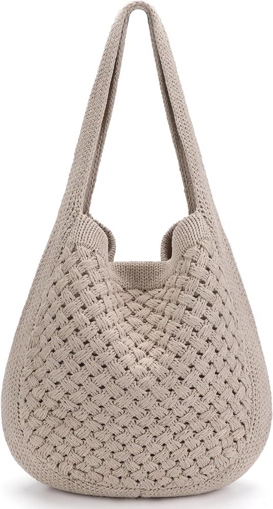hatisan Crochet Bags for Women Summer Beach Tote Bag Aesthetic Tote Bag Hippie Bag Knit Bag | Amazon (CA)