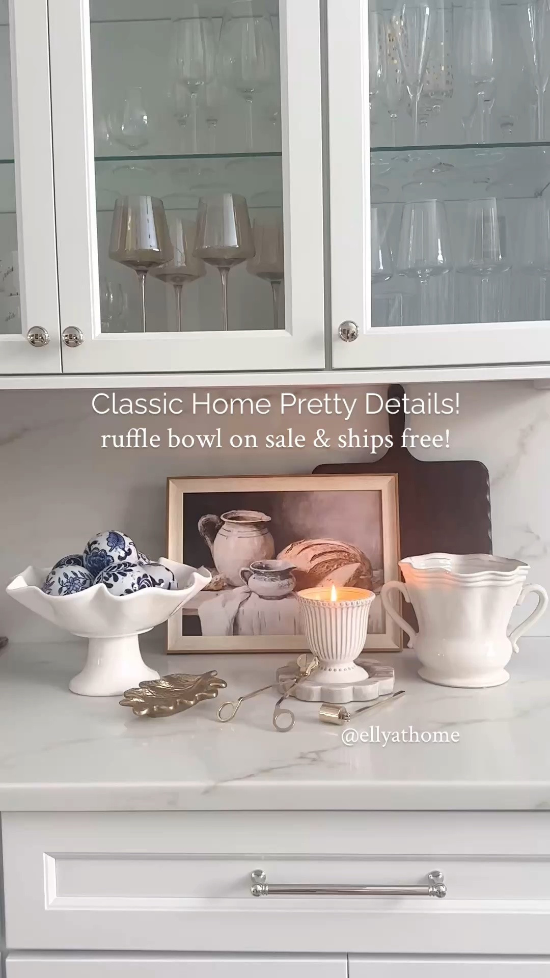 My favorite pedestal ruffle bowl is rarely on sale and it ships free! Shop more pieces in the collection, pretty details double handle vase also on sale, new fall candle, wood board on sale, artwork, glassware, knobs and pulls. @Crate & Barrel @Target McGee & Co

#LTKdayinmylife #LTKHome #LTKSaleAlert