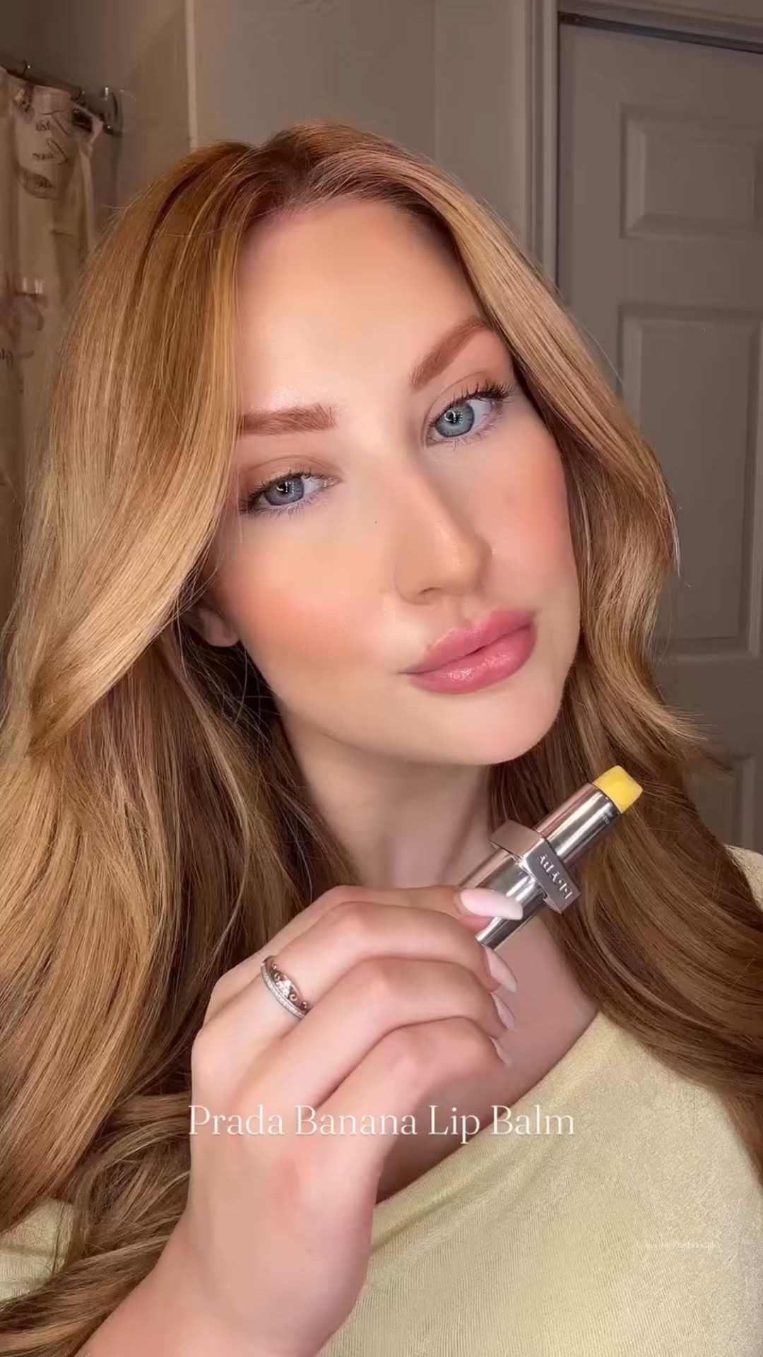 Yellow Lip Balm? 💛 yes please! 🍌 This banana lip balm from @pradabeauty is stunning! Leaves your lips feeling buttery soft, with a hint of shine ✨ and smells amazing! #yellowlipstick #pradabanana #pradabeauty #giftedbypradabeauty #lipbalm #lipcombo #lipcombos💋 #makeupgirl #yellowgirl #stlcreative #makeuplover #makeuptrend #viralmakeup #pradabeautylipbalm #stlmakeup #pradabalm #pradamakeup