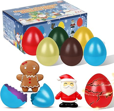 Christmas Stocking Stuffers Gifts for Kids, 6 Pack Magical Christmas Hatching Eggs-Surprise Toys ... | Amazon (US)