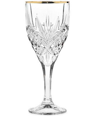 Godinger Dublin Gold Goblets, Set of 4 & Reviews - Glassware & Drinkware - Dining - Macy's | Macys (US)