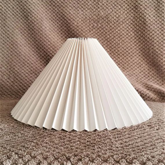 Clip on shade: New Natural White chintz, knife pleated lampshade, available in two styles, for ta... | Etsy (US)