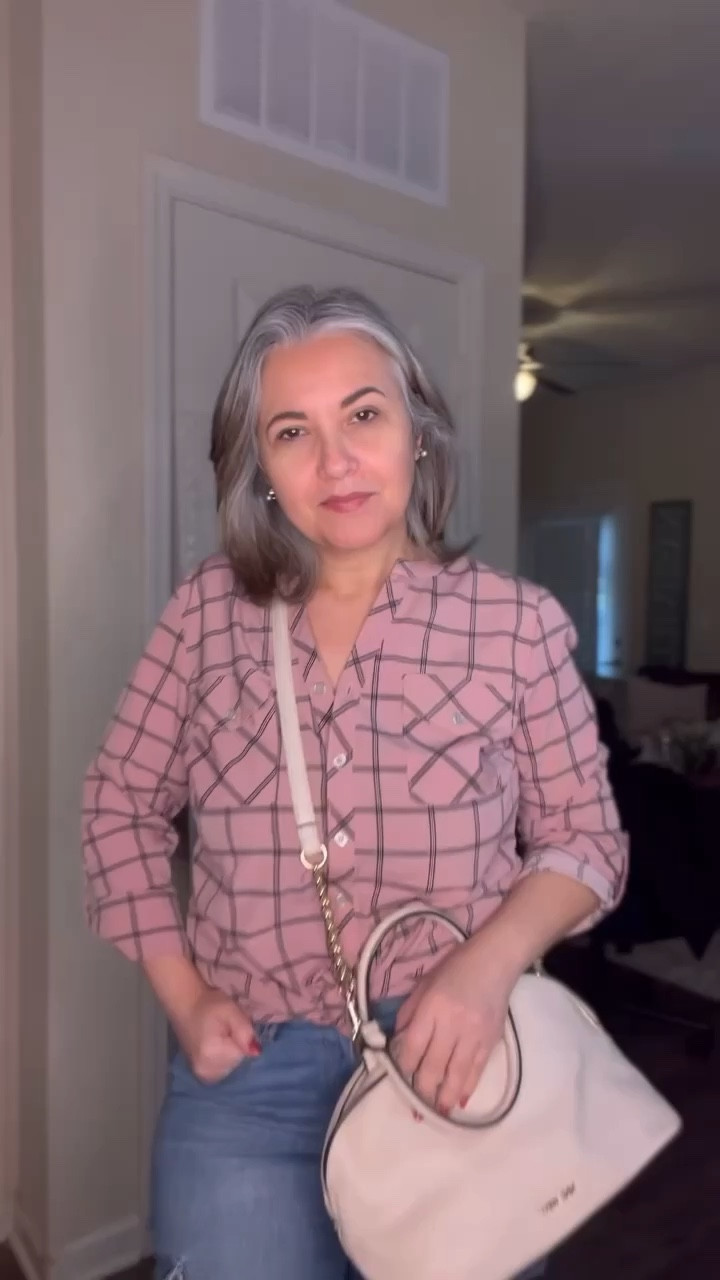 Outfit of the day! 
I love this pink color with the black stripes. Jeans is always a great option for any day! 

#LTKstyletip #LTKworkwear #LTKVideo