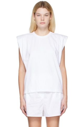 The Frankie Shop - White Eva T-Shirt | SSENSE