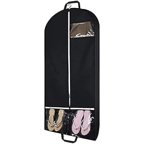 Simple Houseware 54-Inch Heavy Duty Garment Bag w/Pocket For Suits, Tuxedos, Dresses, Coats | Amazon (US)