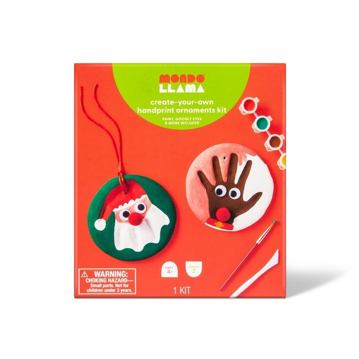 2pk Hand Print Ornament Craft Kit - Mondo Llama™ | Target