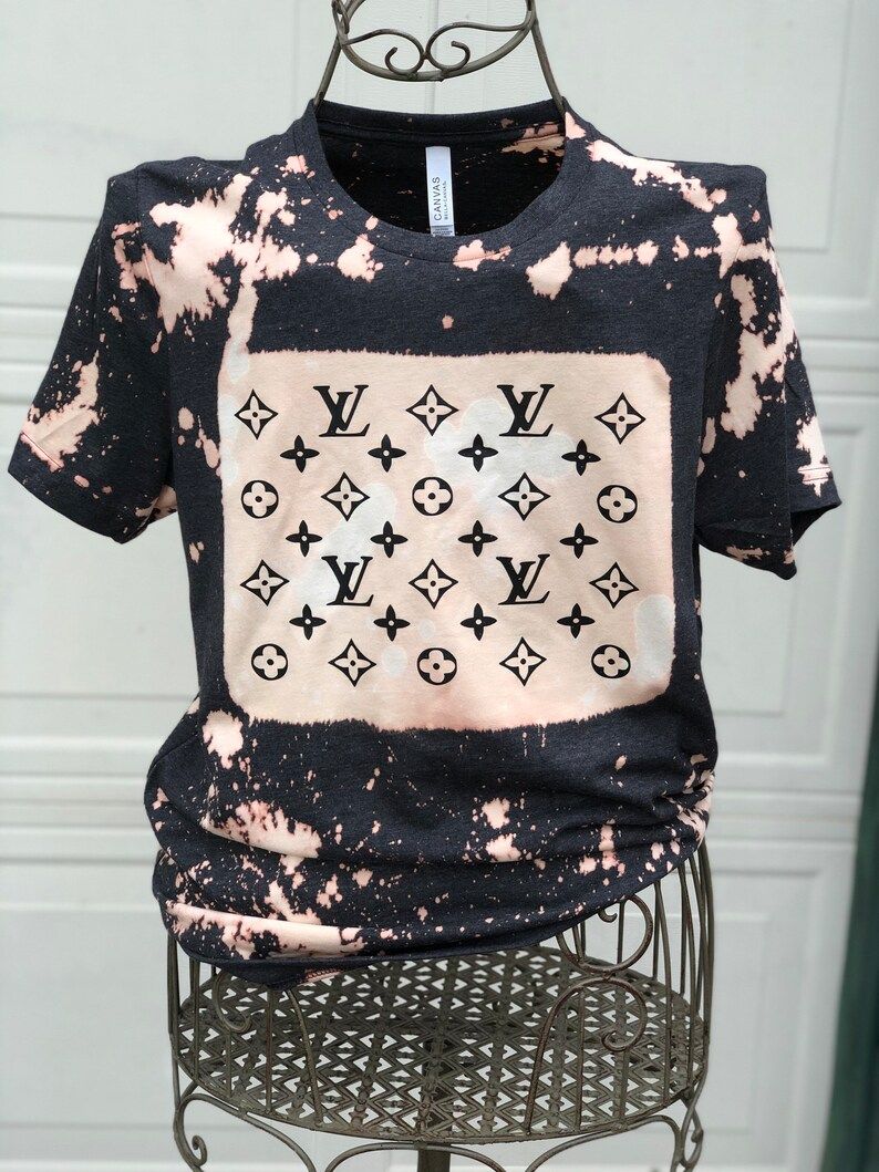 LV inspired Shirt - Bleached - Louis - | Etsy (US)