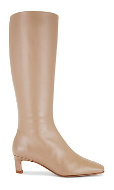 ALOHAS Rory Leather Boots in Taupe from Revolve.com | Revolve Clothing (Global)