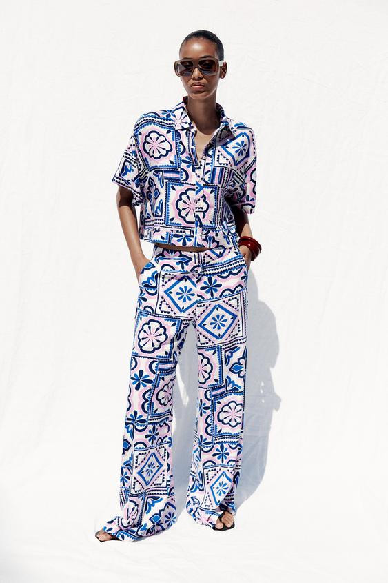 PRINTED SHORT SHIRT | Zara US