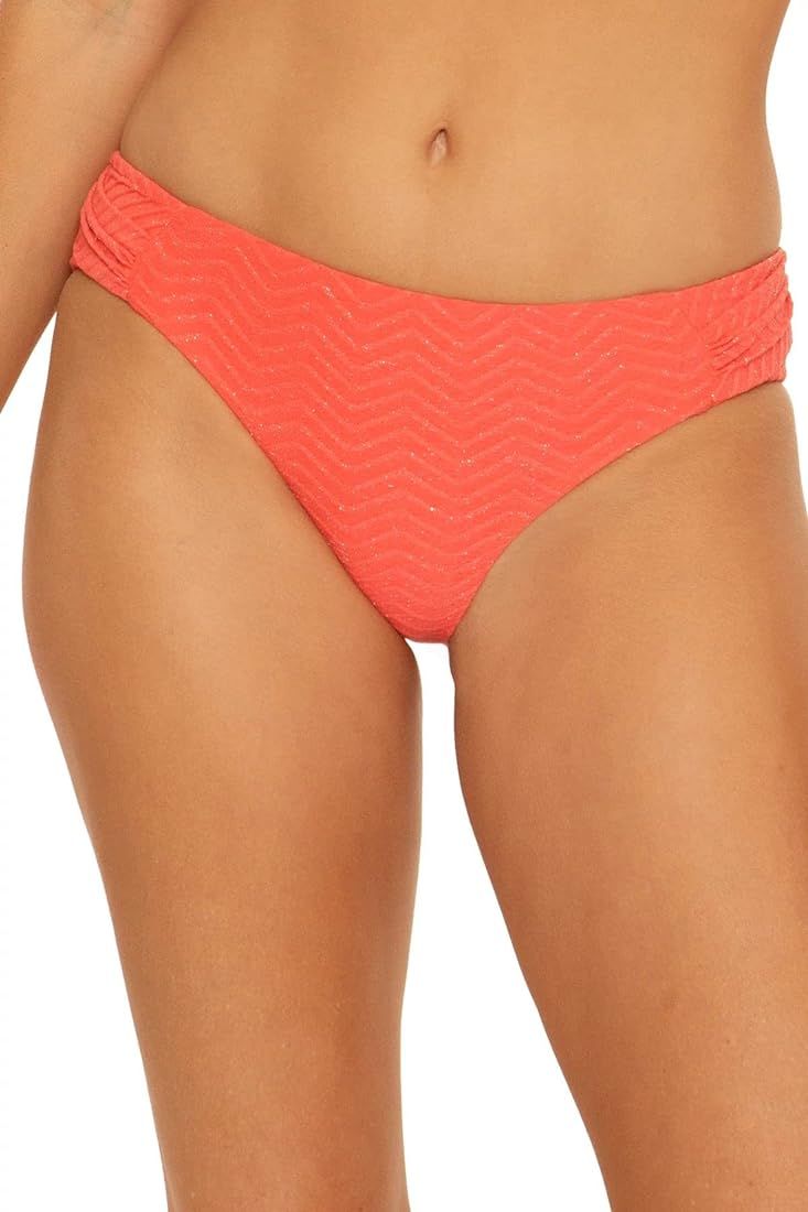 Women's Standard Empire Shirred Tab Side Hipster Bikini Bottom-Cheeky Coverage, Swimwear Separates | Amazon (US)