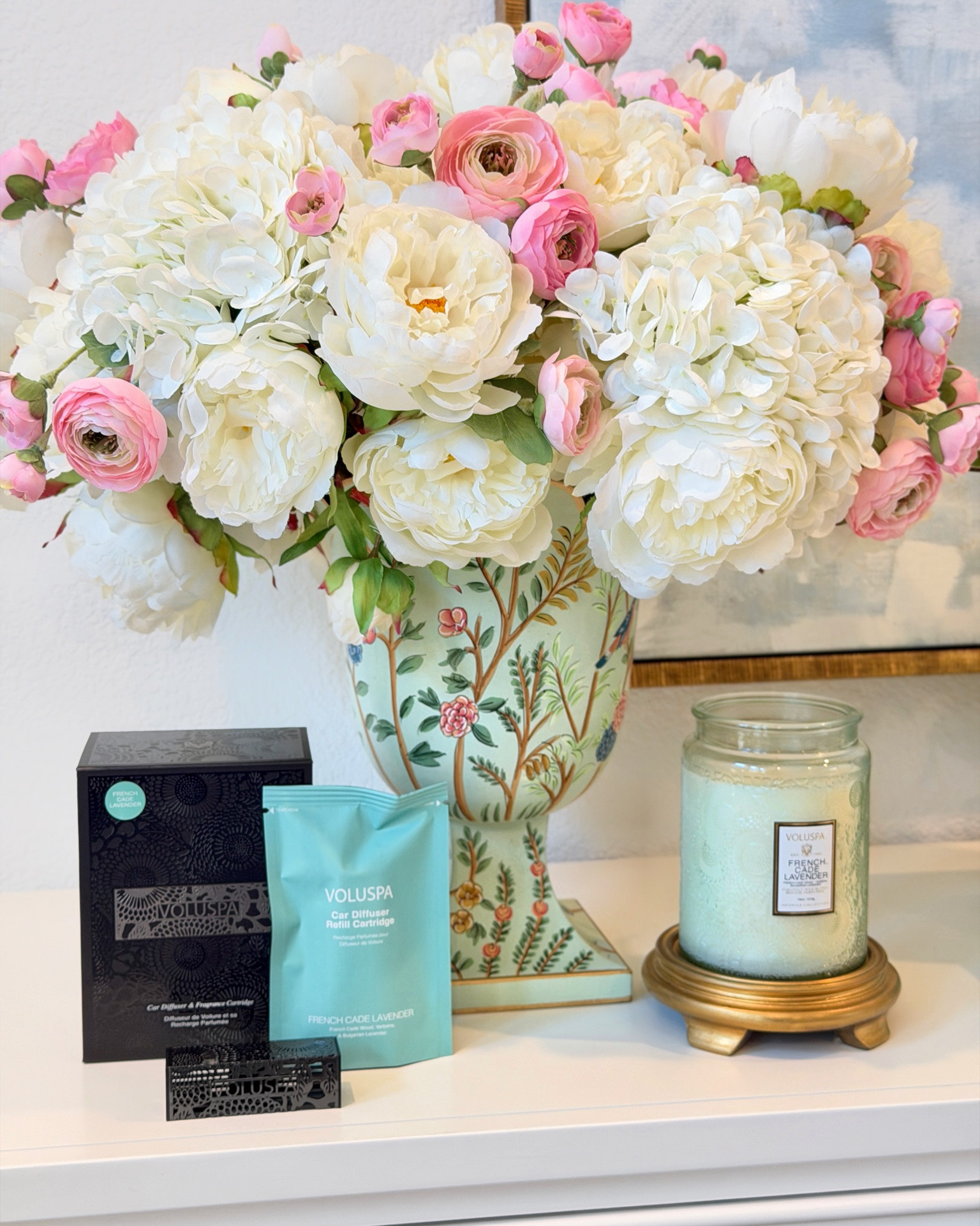 The loveliest scent duo 💚 The French Cade Lavendar candle + car diffuser by Voluspa instantly elevate both your home and every drive with the most beautifully layered, fresh scent! ✨ These are the little luxuries I reach for time after time and truly make everyday moments feel special! 
 #ad @voluspafragrances @Voluspa  #Voluspacandles #voluspa #springdecor

#LTKHome #LTKSaleAlert #LTKMothersDay