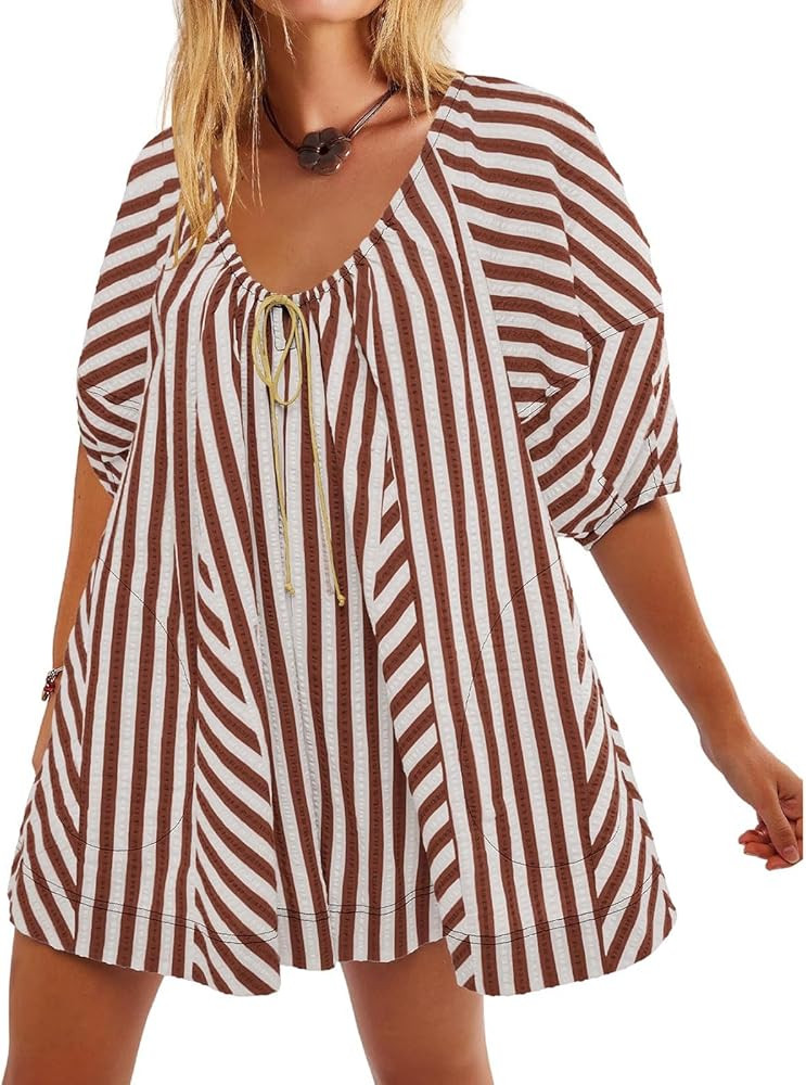 Hvyesh Jumpsuits for Women Dressy Casual, Onesie Hot Shot Romper Shorts, Dress Romper Doop, Summe... | Amazon (US)