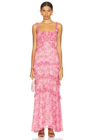 ASTR the Label Olina Dress in Pink Ditsy from Revolve.com | Revolve Clothing (Global)