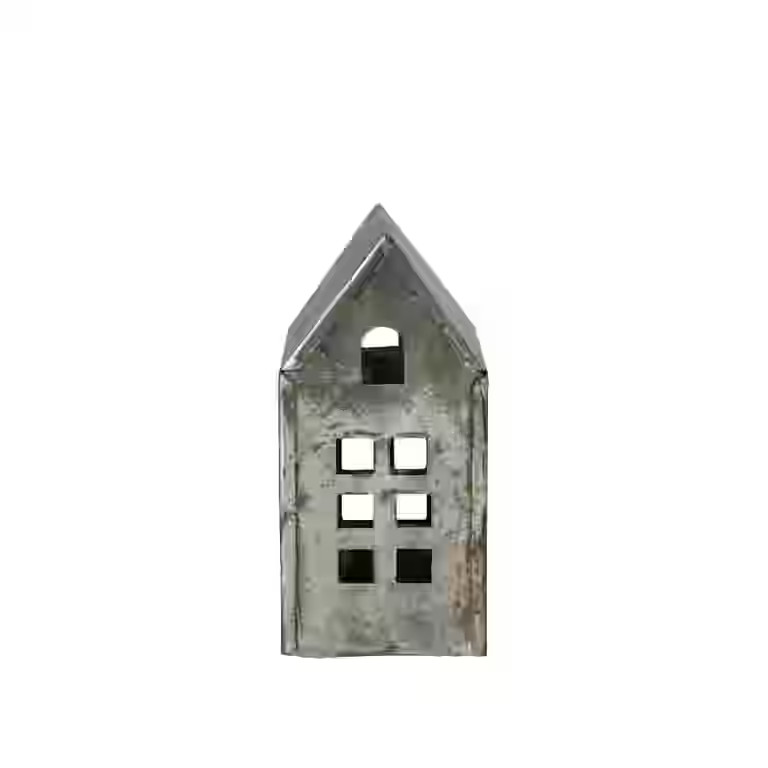 Creative Co-Op Metal House, Antique Pewter Finish | Walmart (US)