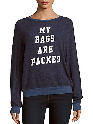 Bags Are Packed Sweatshirt | Saks Fifth Avenue OFF 5TH
