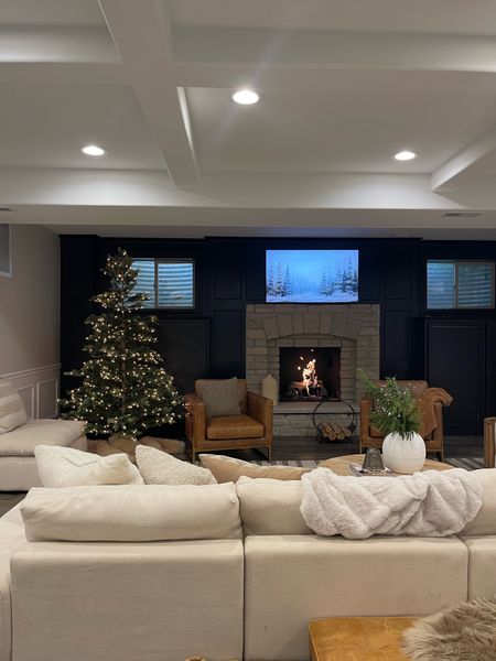 Our Basement is decorated for the Holidays! 

Holiday decor, Christmas tree, Amazon home, Living room, coffee table, fireplace, accent chair, rug, Norfolk pine stems, Christmas decor, 

#LTKhome #LTKSeasonal #LTKHoliday