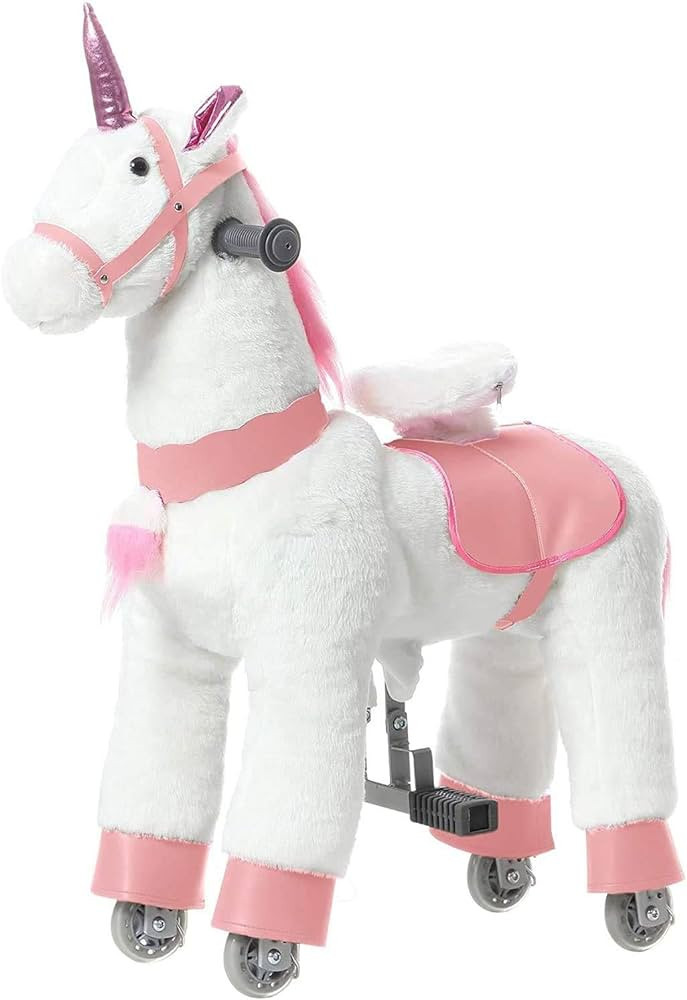 JoJoPooNy Ride on Unicorn Toys for Girls, Ride on Horse Riding Pony for Children 3-6 Years Old, R... | Amazon (US)