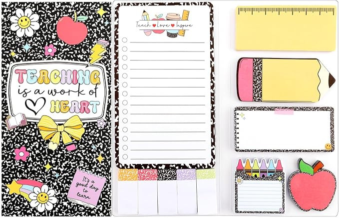 Teacher Appreciation Gifts Graduation,Cute Teacher Sticky Notes,Teachers Deals Supplies for Schoo... | Amazon (US)