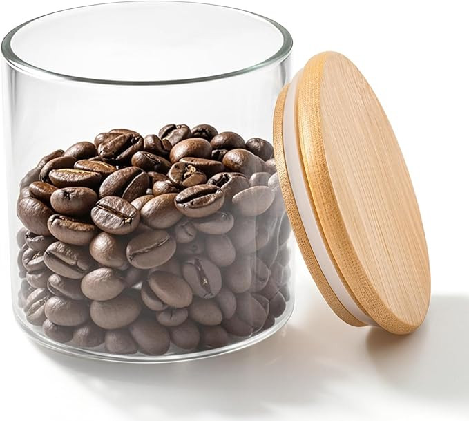 18 Oz/550 ML Glass Jar with Lid, Clear Thickened Version Glass Storage Containers with Sealed Bam... | Amazon (US)