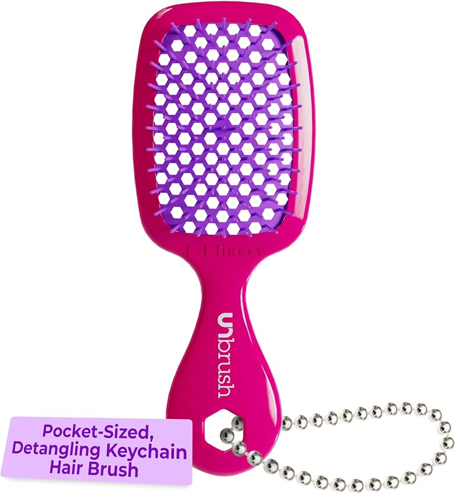 FHI Heat UNbrush Super Mini Hair Brush Keychain — Collectible Miniature Charm for Bags and Keys... | Amazon (US)