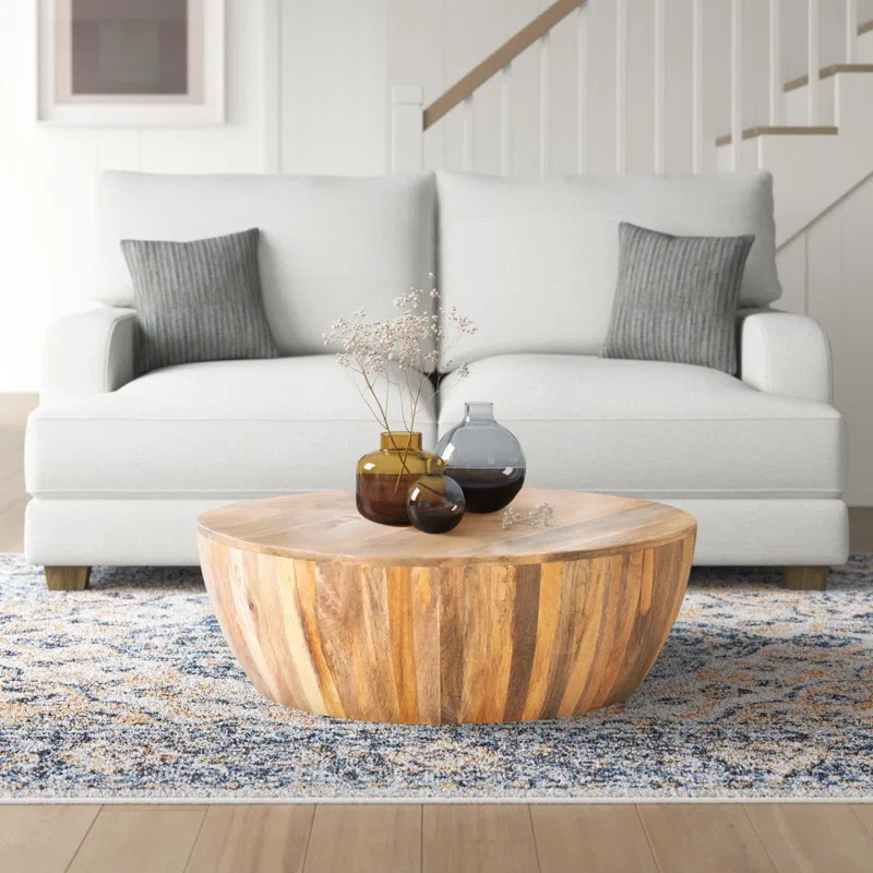 Vivenne Solid Wood Drum Coffee Table | Wayfair North America