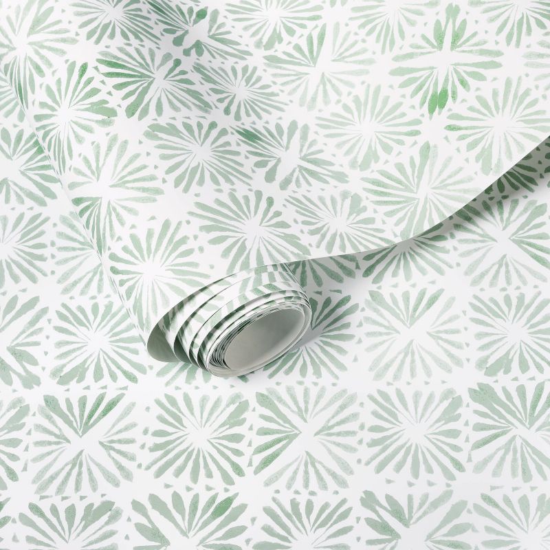 Block Print Tile Wallpaper Sage - Threshold™ | Target