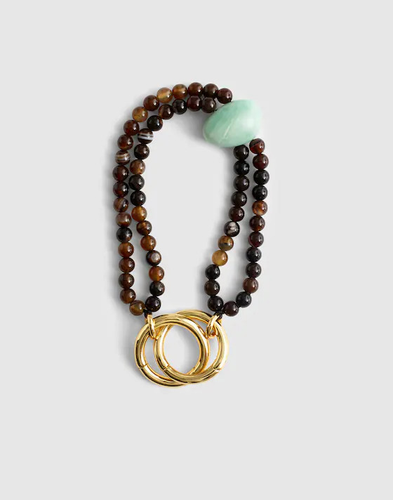 Double-Strand Beaded Bag Charm | Madewell