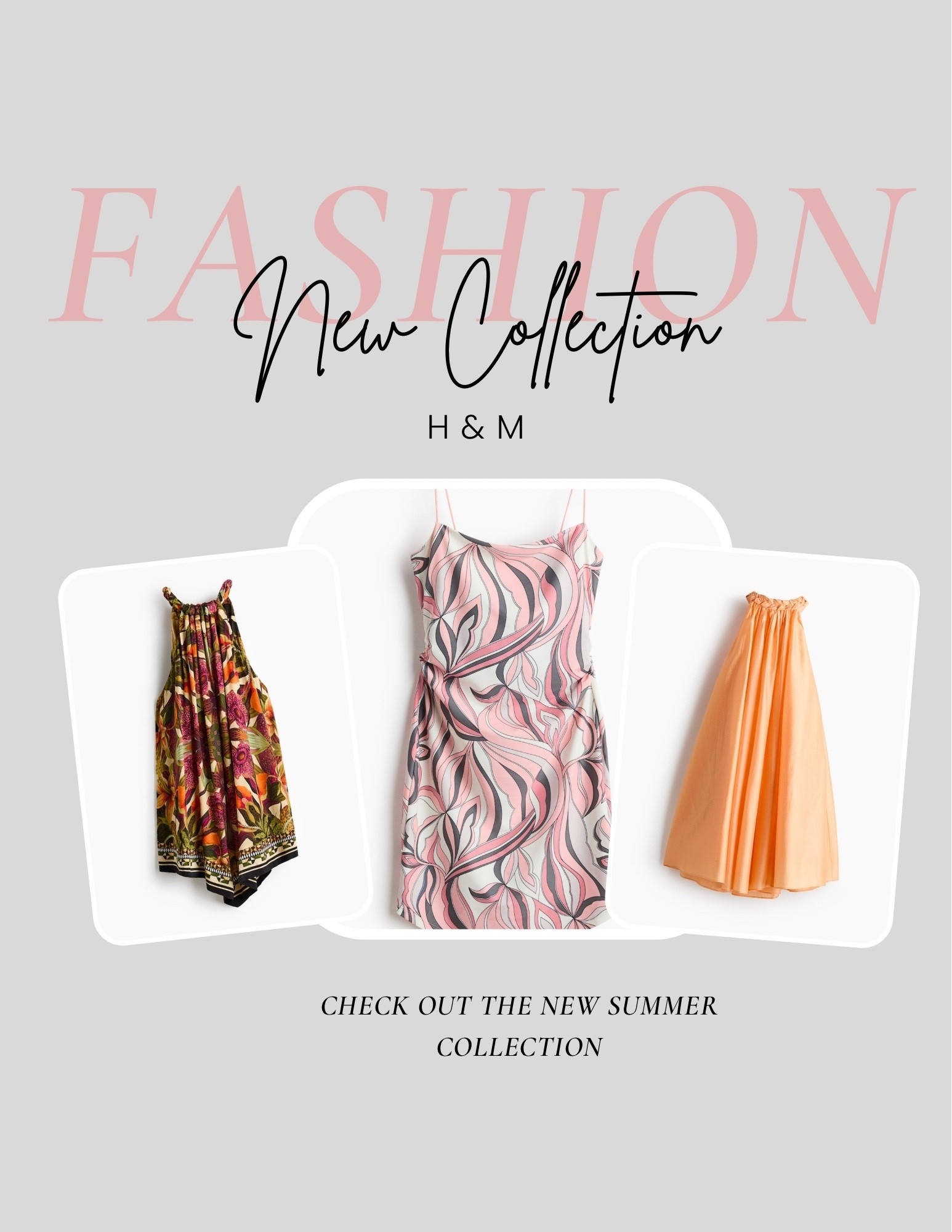-Floral Halter Dress – Bold colors, fresh for brunches or garden parties. 
-Pink Swirl Slip Dress – A playful statement for summer outings. -Orange Maxi Dress – Flowing elegance, ideal for weddings or resort vibes. H&M has your versatile look

#LTKdayinmylife #LTKSeasonal #LTKTravel