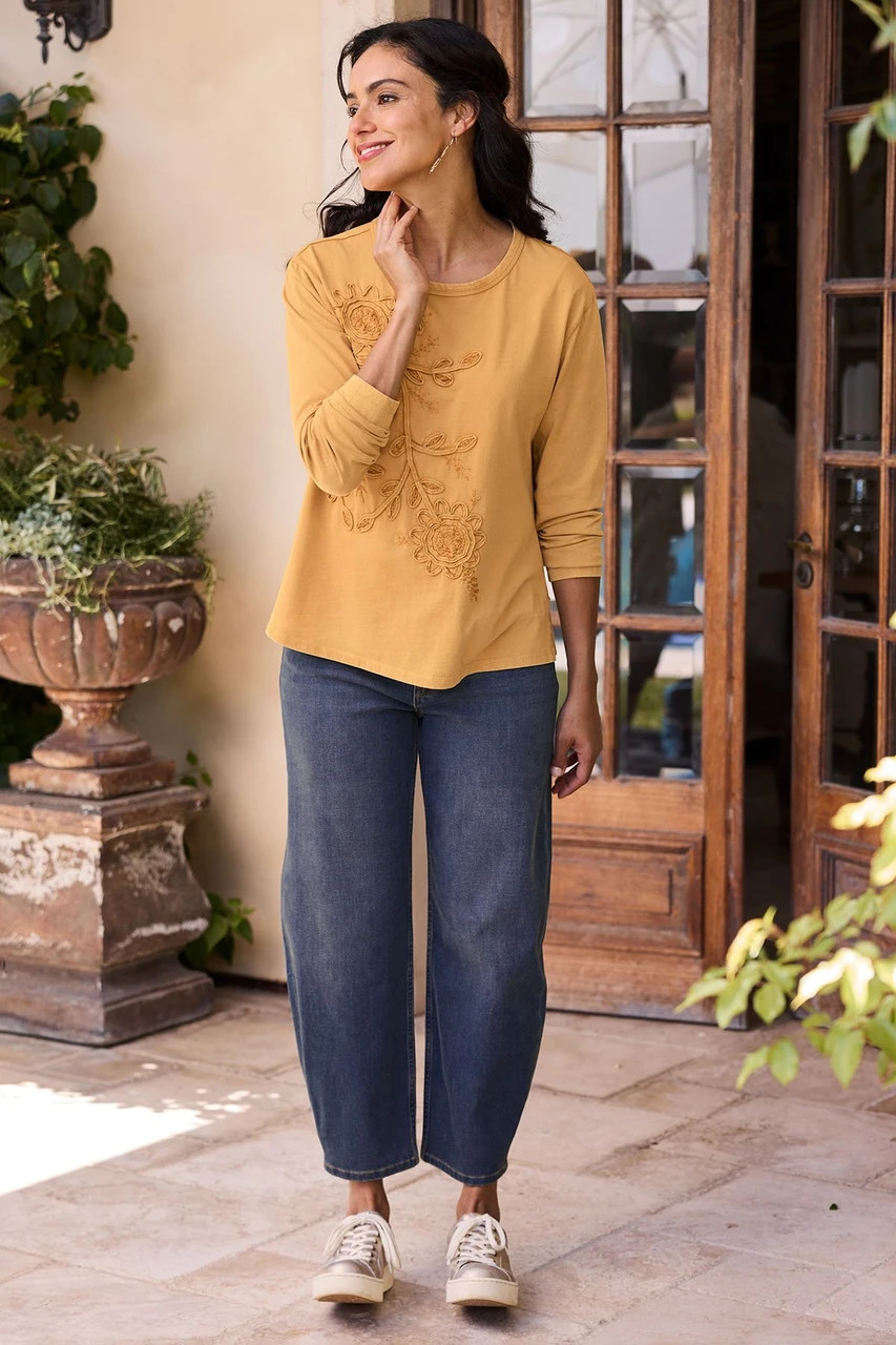 Ultimate Denim Barrel Leg Ankle Jeans | Soft Surroundings
