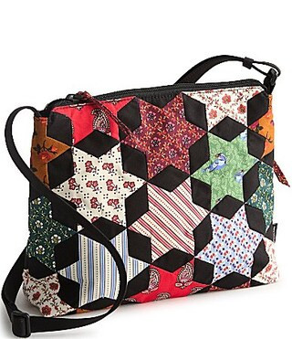 Vera Bradley Star Patchwork Print Premium Cotton Original Zip Hipster Crossbody Bag - Star Patchwork | Dillard's