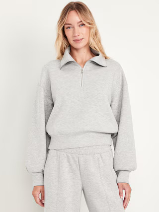 Half-Zip Bounce Fleece Pullover | Old Navy (US)