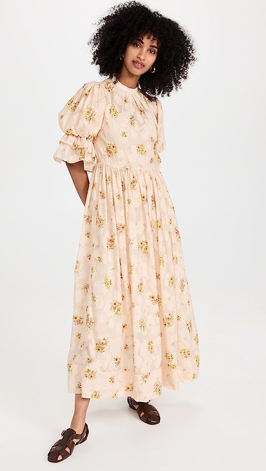 Clementine Puff Sleeve Midi Dress | Shopbop